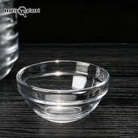 Ensemble de petits bols en verre pour masque Beauty Planet, bol pour huile essentielle, transparent, épaissi, pour cosmétiques, bol en verre pour masque d'esthéticienne, logo