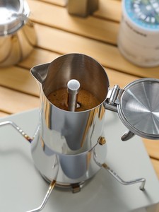 Estufa Espresso Maker Acero inoxidable 304 <span class=keywords><strong>Cafetera</strong></span> <span class=keywords><strong>italiana</strong></span> Moka Pot Máquina de café de inducción Cafe Percolator Maker 6 tazas - Product Image 5