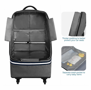 Bolsa de asiento de coche acolchada con ruedas Protege el asiento de coche de tu hijo durante todos tus viajes - Product Image 6