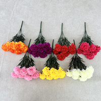 Décorations de Fête des Mères, Fleurs Artificielles Réalistes, Œillets Artificiels de Différentes Couleurs pour la Décoration Intérieure