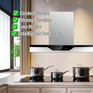 Nouvelle <span class=keywords><strong>Hotte</strong></span> de Cuisine Murale avec Boîtier en Acier Inoxydable et Verre Trempé - Product Image 2