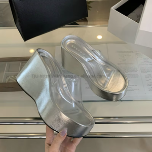 Sandalias de Verano para Mujer, Nuevas, a la Moda, de Plataforma, Transparentes, Antideslizantes, con Plantilla de Goma, Cómodas, Venta al Por Mayor de Fábrica - Product Image 3