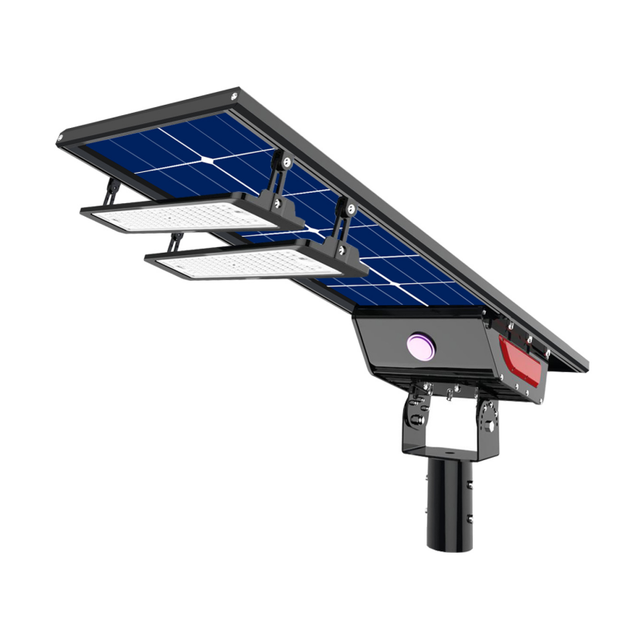 New Design Die Cast Aluminum Waterproof IP67 Roadside 100W 200W 300W 400W LED Ultra Thin Solar Panel Street Solar Light