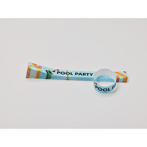 [AnyWristband] Bracelets TYVEK entièrement colorés, type individuel 25 mm (1 pouce), bracelets à données variables pour le contrôle d'accès - Product Image 5