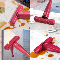 Serpillère de bureau miniature JESUN avec tête remplaçable, essorage facile, serpillère miniature portable pour la cuisine et la salle de bain