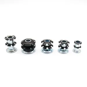 M8 M10 M12 Black Star Shaped Round Stars Insert Threaded Inserts For Tubes And Straight Tubes Connector