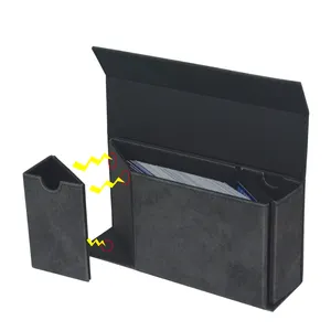 Magic PU Leather Yugioh Trading Card Storage MTG Deck Box Dice Tray