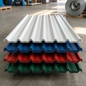 Tôle d'acier ondulée PPGI de haute qualité, tôle de <span class=keywords><strong>toiture</strong></span> <span class=keywords><strong>en</strong></span> acier galvanisé prépeint pour la construction de bâtiments industriels - Product Image 3