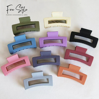 Pinces à cheveux en acétate PVC métal cristal strass pinces à cheveux nouveau design paillettes perle bricolage griffe de cheveux solide colorée vente en gros