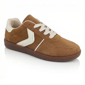 <span class=keywords><strong>Zapatillas</strong></span> Deportivas Casuales Retro de PU Color Bronceado para <span class=keywords><strong>Mujer</strong></span>, con Tira en <span class=keywords><strong>V</strong></span> en Contraste, para Fin de Semana, Compras, Picnic al Aire Libre, Calzado de Moda - Product Image 5