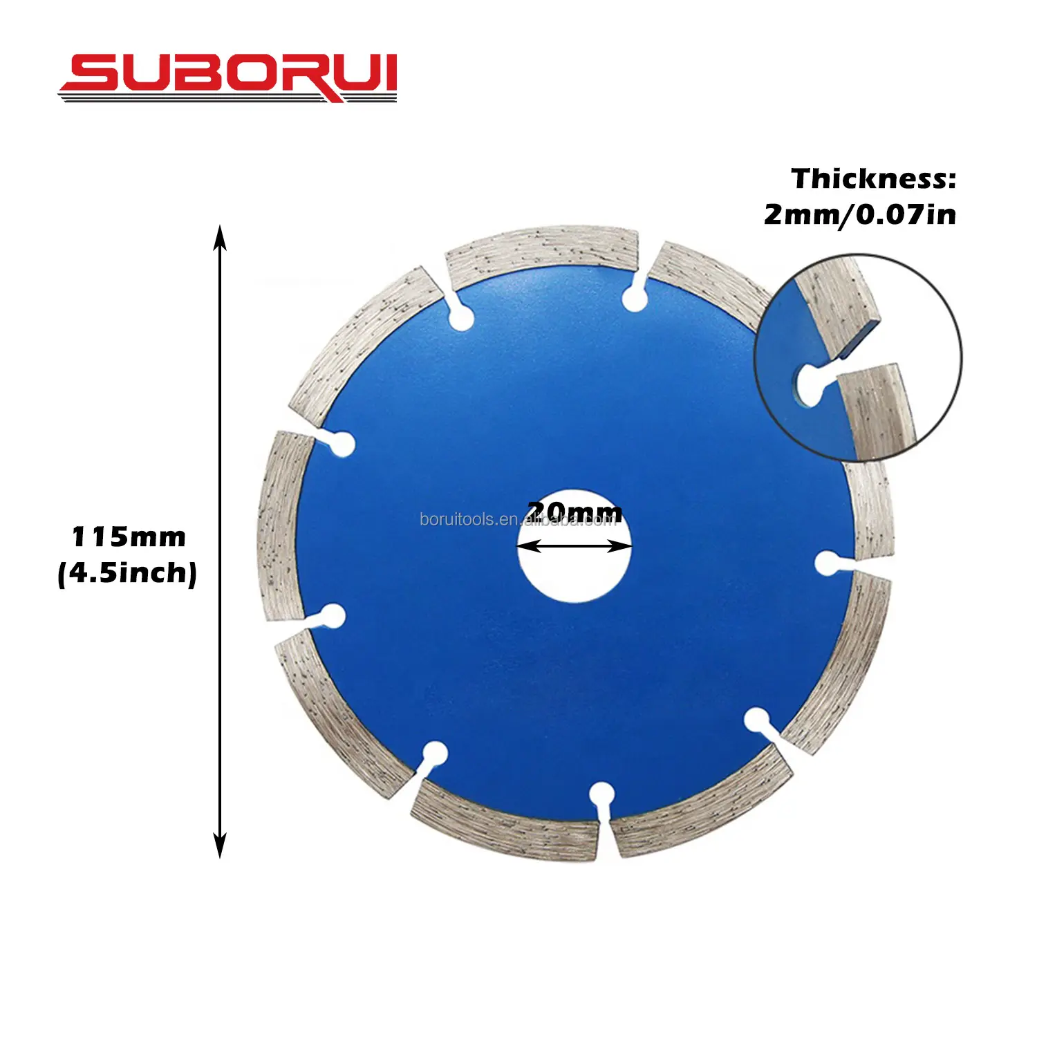 4.5 polegada 4-1/2 polegada Diamante Saw Blade Angle Grinder Disco Wet Seco Segmentado Corte para Concreto Granito Pedra Bloco De Tijolo Maçonaria