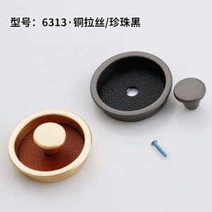 Drawer Cabinet Handle 6314 Copper <b>Brushed</b> Zinc Alloy Modern Design Easy Installation Furniture Hardware - Product Image 3