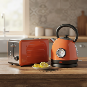 Ensemble petit-déjeuner OUSHENG pour la maison, comprenant un <span class=keywords><strong>grille</strong></span>-<span class=keywords><strong>pain</strong></span> électrique en acier inoxydable 2 tranches et une bouilloire électrique de 1,7 litre, avec garantie d'un an - Product Image 6