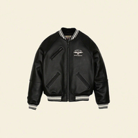 Veste en cuir à capuche pour hommes de haute qualité personnalisée légère coupe-vent tempérament poche décoration fermeture éclair pour l'hiver