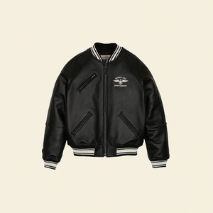 เสื้อแจ็คเก็ตหนังมีฮู้ดของผู้ชายมีซิปตกแต่งกระเป๋าอารมณ์กันลมน้ำหนักเบาปรับแต่งได้สำหรับฤดูหนาว - Product Image 3