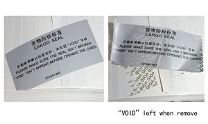 Tùy Chỉnh Tamper <span class=keywords><strong>Void</strong></span> Sticker Vật Liệu Cuộn Tự Dính Tính Nhiệt Bằng Chứng An Ninh Nhãn Cuộn An Ninh Bảo Hành Viod Sticker - Product Image 2