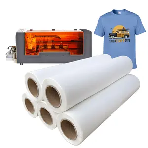 A3 A4 Printabale Plastisol Heat Transfer Paper Sheet Reflective Flock HTV Heat Transfer Vinyl Roll PET Heat Transfer DTF Film