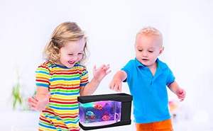 Kunstmatige Mini <span class=keywords><strong>Aquarium</strong></span> Een Sensorische Multi-Gekleurde Led Zwemmende <span class=keywords><strong>Aquarium</strong></span> Met Bubbels - Product Image 3