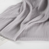 Tissu en satin de polyester jacquard à rayures argentées B8, non conducteur, pour abaya, khimar et vêtements modestes