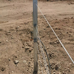 Poste de metal para viñedo con acero galvanizado, poste de extremo de enrejado resistente para vid y huerto - Product Image 5