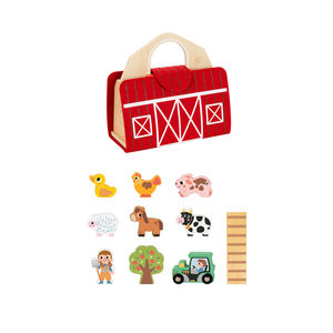 <span class=keywords><strong>Fattoria</strong></span> in legno gioco Set Montessori forma animale finta scena gioco giochi giocattoli educativi per bambini - Product Image 4