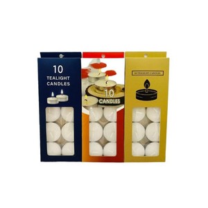 Bougies chauffe-plat en paraffine blanche non parfumées, durée de combustion de 2,5 heures, paquet de 100 pièces/sac, pour événements courts et décoration intérieure - Product Image 1