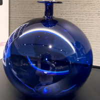Verre en cristal moderne maison artistique fait main bibelots bleu art du verre pour le salon