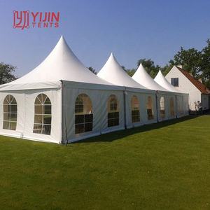 เต็นท์ทรงเจดีย์อลูมิเนียมสีขาว PVC ขนาด 8x8 เมตร คุณภาพสูง ขายดี สำหรับงานปาร์ตี้และกิจกรรมกลางแจ้ง - Product Image 3