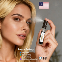 Mini flacon de parfum transparent 2ml 3ml 5ml 10ml, tube en verre vide, atomiseur testeur pour emballage de parfum, emballé en boîte