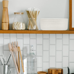 आधुनिक हाथ से बुने कपास कपड़े के थोक भंडारण की टोकरी और सौंदर्य प्रसाधनों के लिए डेस्कटॉप विविध भंडारण बॉक्स के रूप में - Product Image 3