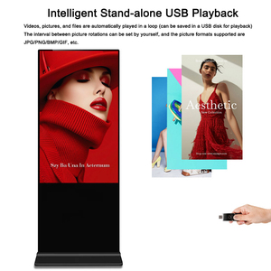 32 43 <span class=keywords><strong>49</strong></span> 55 65in 4K UHD 2160P Android Plancher Vertical Publicité Écran Tactile Affichage Numérique Commercial Écran de Lecture - Product Image 4