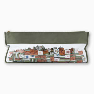 ไพ่มาจองอะคริลิกเมลามีนสีแดงเคลือบกลิตเตอร์สีม่วง 4 ชั้น แบบโมเดิร์น ไม่มีลวดลาย รับทำโลโก้ตามสั่ง OEM/ODM ขนาดตามสั่ง ผลิตตามแบบที่กำหนด - Product Image 5