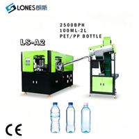 Machine de soufflage par injection entièrement automatique haute productivité pour bouteilles cosmétiques, avec moteur de pompe, petite taille, pour plastiques PP PET, 5500 BPH