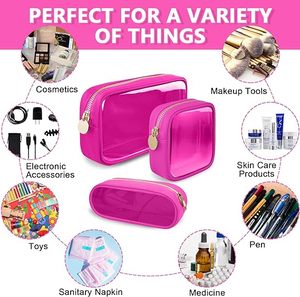 2024迷你透明旅行收纳袋小可爱化妆拉链袋钱包透明聚氯乙烯硬币袋收纳袋 - Product Image 3