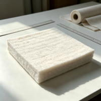 Fibre de polyester recyclable durable 15D ignifuge, rembourrage creux sans colle pour matelas et rembourrage de canapé