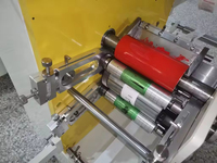 Machine d'impression automatique d'étiquettes d'entretien de tissus 2 couleurs Imprimante flexographique pour étiquettes d'entretien de tissus Ruban adhésif