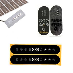 Clavier en silicone personnalisé, membrane tactile flexible, panneau de boutons pour télécommande d'appareils électroménagers - Product Image 1