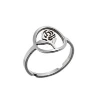 Petit animal titane bijoux lune chat noël cerf papillons bague en acier inoxydable