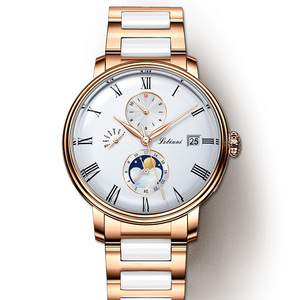<span class=keywords><strong>Montre</strong></span> de luxe pour <span class=keywords><strong>femme</strong></span> en acier inoxydable, nouveau design, <span class=keywords><strong>mouvement</strong></span> entièrement <span class=keywords><strong>automatique</strong></span>, résistante à l'eau, montres de business en cuir - Product Image 2