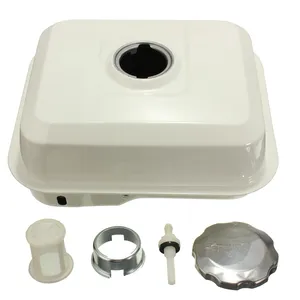 White Fuel Tank GX160 For Honda GX160 GX200 5.5HP with Petcock Gas Filter Gas Engine