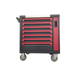 Caja <span class=keywords><strong>de</strong></span> Herramientas Ajustable <span class=keywords><strong>de</strong></span> Acero Inoxidable con 7 Cajones, Capacidad <span class=keywords><strong>de</strong></span> Carga <span class=keywords><strong>de</strong></span> 400 kg, Gabinete <span class=keywords><strong>de</strong></span> Almacenamiento para Garaje, Taller Mecánico y Hogar - Product Image 1