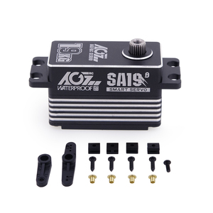 AGFRC SA19 - Caja de Engranajes Metálicos de 19 kg, 0.073 s, Digital, de Bajo Perfil, Inteligente, Programable, Resistente al Agua, Escala 1:10, Piezas para RC - Product Image 1