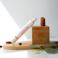 Tube de baume à lèvres et exfoliant pour les lèvres en plastique PE de 10 ml avec applicateur en silicone, imprimé en sérigraphie pour les cosmétiques