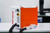 Chariot à dos équipement de rouille laser portable 50w 100w enlèvement de surface métallique peinture acier machine de nettoyage laser à impulsions