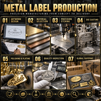 Étiquettes métalliques personnalisées pour vêtements, étiquettes de marque en métal, étiquettes de marque en métal pour vêtements, étiquettes de marque en métal pour bandes
