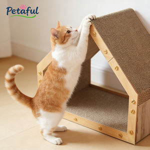 Groothandel Hoge Kwaliteit Ecologisch Verantwoorde Moderne Grote Kattenkrabplank Kattenhuis Stijlvol Duurzaam Driehoekige Vorm Karton - Product Image 6