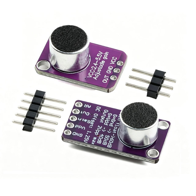 MAX9814 Microphone AGC Amplifier Board Sound sensor Module Auto Gain Control Attack for For Arduino MAX4466 PCB Board Diy Kit