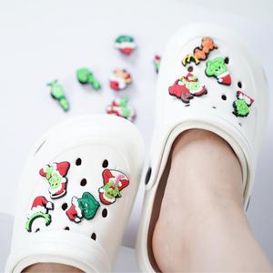 Breloques de chaussures en PVC souple de Noël <span class=keywords><strong>Grinch</strong></span> en gros, breloques de chaussures personnalisées de marque de créateur - Product Image 5