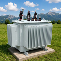 Transformateur de distribution de puissance triphasé immergé dans l'huile S11 80KVA-200KVA 6kV 10kV 35kV 480V 60Hz