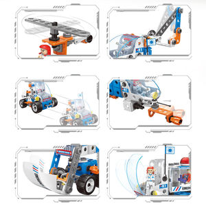 Kit de Construction STEM 7-en-1 de 117 Pièces : Ensemble de Vis et Écrous pour Véhicules, Jouet d'Ingénierie Créative pour Enfants de 5 Ans et Plus, Idéal comme Cadeau - Product Image 4